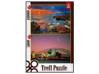 Trefl: A Coast in Spain / The Sydney Opera House, Australia (1000+500)