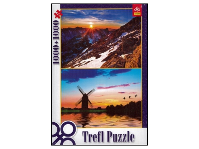 Trefl: A View from the Top of the Rysy Peak / A Landscape at Sunset (1000+1000)