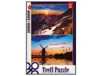 Trefl: A View from the Top of the Rysy Peak / A Landscape at Sunset (1000+1000)