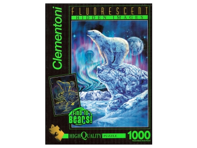 Clementoni: Fluorescent - Polar Bears (1000)