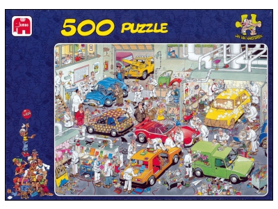 Jan Van Haasteren: In the Car Respraying Shop (500)