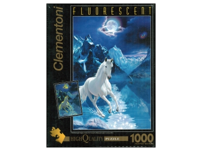 Clementoni: Fluorescent - The White Stallion (1000)