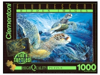 Clementoni: Fluorescent - Sea Turtles (1000)