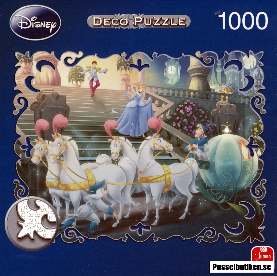 Jumbo Deco Puzzle Cinderella (1000) Pusselbutiken.se