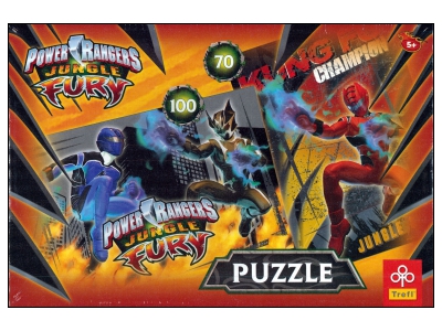 Trefl: Power Rangers, 2 pussel (70 + 100)