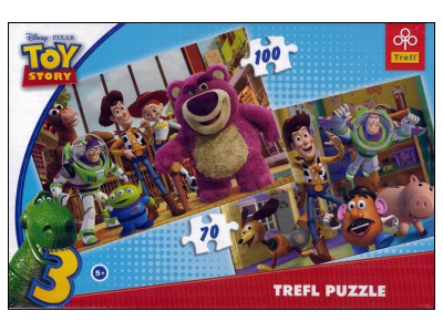 Trefl: Disney - Toy Story 3, 2 pussel (70 + 100)