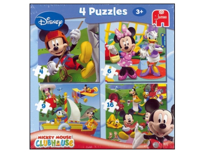 Jumbo: Disney - Mickey Mouse, 4 i 1 (4 + 6 + 9 + 16)