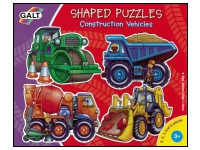 Galt: Shaped Puzzle - Construction Vehicles (3,4,5,6)