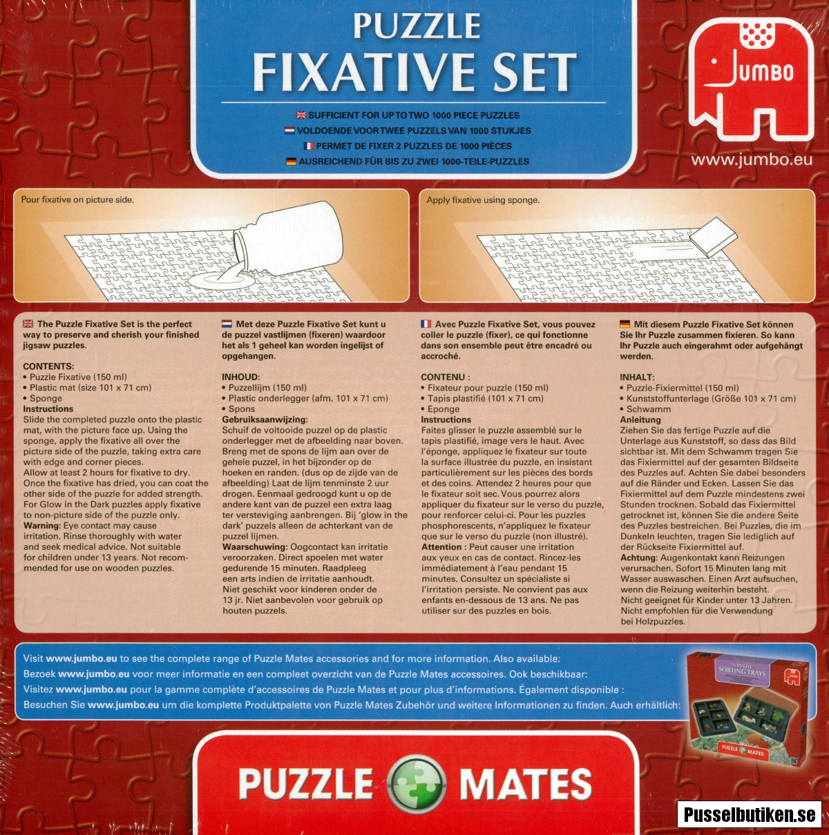 Jumbo Puzzle Fixative Set Pusselbutiken.se