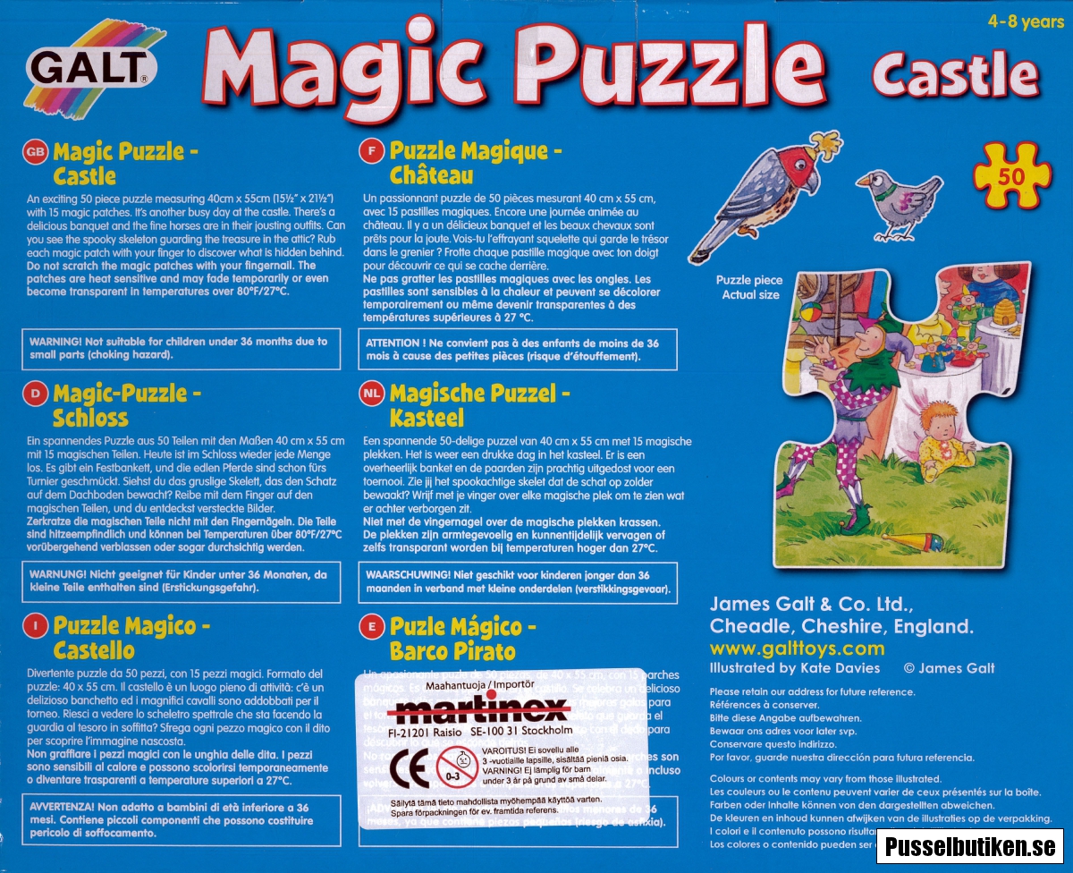 Galt Magic Puzzle Castle (50) Pusselbutiken.se