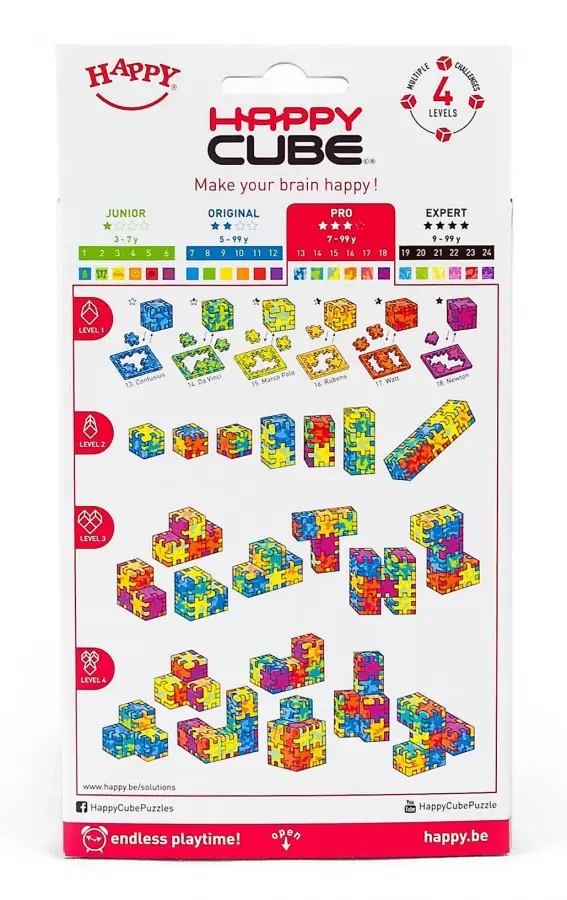 Acheter Happy Cube Pro - 6 Colour Pack - Casse-Tête - Smartgames - Monsieur Dé Acheter Happy Cube Pro - 6 Colour Pack - Casse-Tête - Smartgames - Monsieur Dé