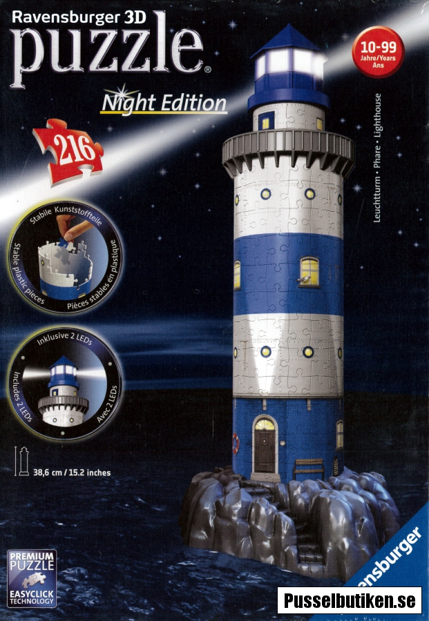 Ravensburger 3d puzzle hot sale lighthouse night edition