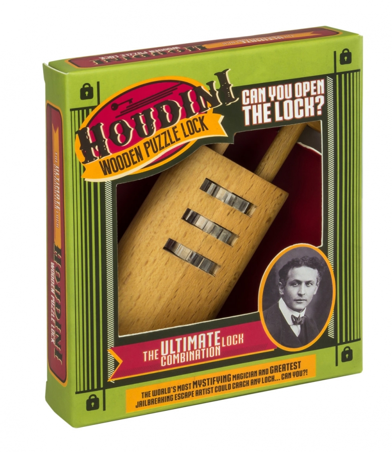 Houdini Locks Wooden Puzzle, The Ultimate Combination Lock