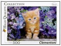 Clementoni: Ginger Cat in Flowers (500)