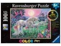 Ravensburger: Color Star Line - Unicorns in the Moonlight (100)