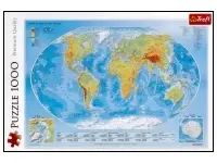 Trefl: Physical Map of the World (1000)