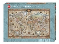 Heye: Map Art - Retro World (1000)