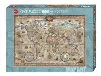 Heye: Map Art - Retro World (1000)