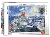 EuroGraphics: Chagall - View of Paris (1000)