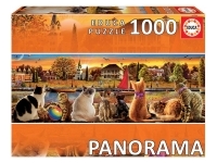 Educa: Panorama - Cats on the Quay (1000)