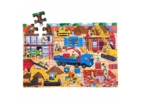Bigjigs: Golvpussel i Tr - Construction Site (48)