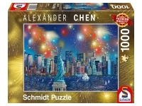 Schmidt: Alexander Chen - Statue of Liberty with Fireworks (1000)