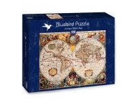 Bluebird Puzzle: Antique World Map (1000)