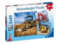 Ravensburger: Digger at Work! (3 x 49)
