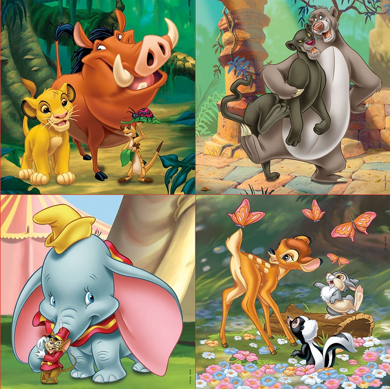 Puzzle Educa Disney Animals Progressive 12+16+20+25 Pzs 