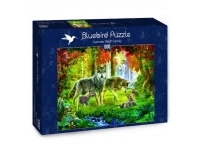 Bluebird Puzzle: Summer Wolf Family (1000)