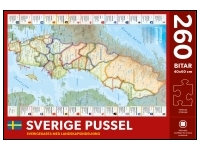 Norstedts: Sveriges Landskap - Sverige Karta med Landskap (260)