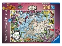 Ravensburger: European Map, Quirky Circus (500)