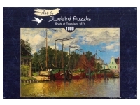 Bluebird Puzzle: Claude Monet - Boats at Zaandam, 1871 (1000)