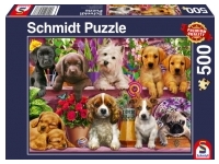 Schmidt: Puppies on the Shelf (500)