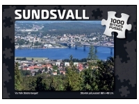 Svenskapussel: Sundsvall - Vy från Södra berget (1000)