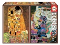 Educa: Gustav Klimt - The Kiss + The Maiden (2 x 1000)