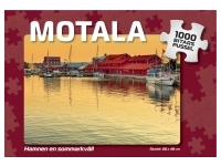 Svenskapussel: Motala - Hamnen en Sommarkväll (1000)