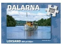 Svenskapussel: Dalarna - Leksand, Båt på Siljan (1000)