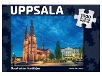 Svenskapussel: Uppsala - Domkyrkan i Kvllsljus (1000)