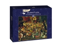 Bluebird Puzzle: Pieter Bruegel the Elder - The Fight Between Carnival and Lent, 1559 (1000)