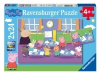 Ravensburger: Greta Gris - Peppa Pig at Playgroup (2 x 24)