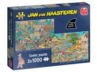 Jan Van Haasteren: 2 x 1000 (The Music Shop, Holiday Jitters)