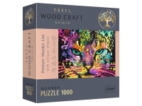 Trefl: Träpussel Wood Craft - Colorful Cat (1000)