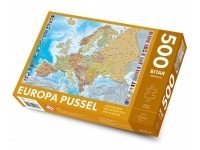 Kartförlaget: Europakarta med svensk text och flaggor (500)