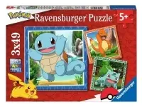 Ravensburger: Pokemon - Charmander, Bullbasaur and Squirtle (3 x 49)