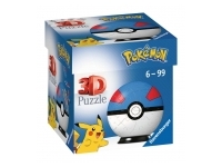 Ravensburger: Puzzle Ball - Pokémon Great Ball, Blue (55)