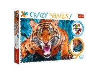 Trefl: Crazy Shapes! - Facing a Tiger (600)