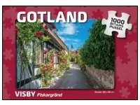 Svenskapussel: Gotland - Visby, Fiskargränd (1000)