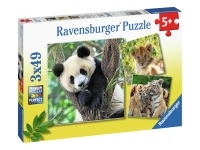 Ravensburger: Panda, Lion and Tiger Cubs (3 x 49)