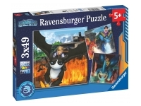 Ravensburger: Dragons - The Nine Realms, Tomas, Jun och D'Angelo (3 x 49)